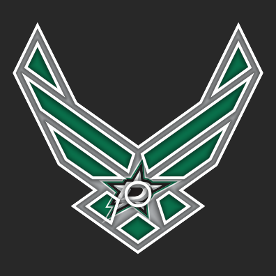 Airforce Dallas Stars logo vinyl decal